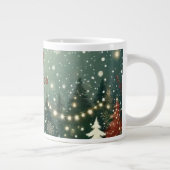 Cozy Winter Forest "Merry Christmas" Mug Grote Koffiekop (Rechts)