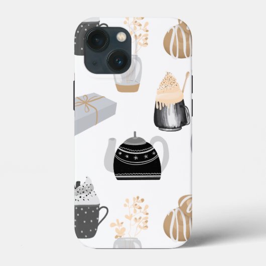 Cozy Winter Home Pattern Case-Mate iPhone Case (Achterkant)