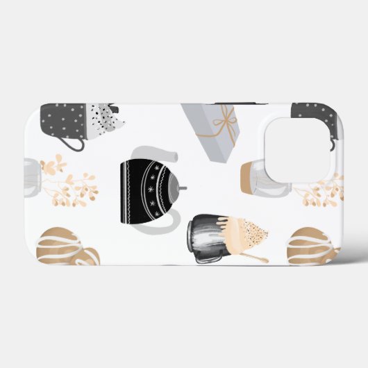 Cozy Winter Home Pattern Case-Mate iPhone Case (Achterkant (horizontaal))