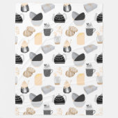 Cozy Winter Home Pattern Fleece Deken (Voorkant)