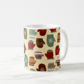 Cozy Winter Kerstfeestdag Mittens Koffiemok (Voorkant rechts)