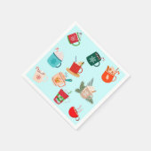 Cozy winter latte warme chocolade festive cacao servet (Hoek)