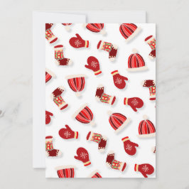 Cozy Winter Mittens and Hats white Kaart