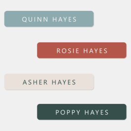 Cozy Winter Name Labels