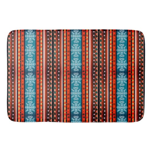 Cozy Winter Pattern Badmat (Voorkant)