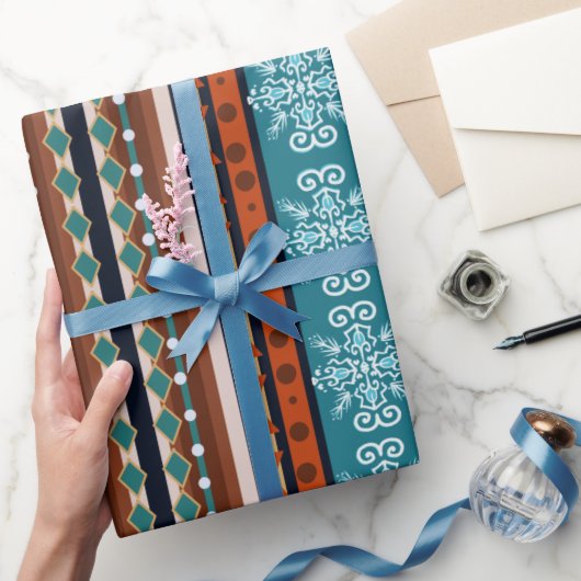 Cozy Winter Pattern Cadeaupapier (Geschenken)