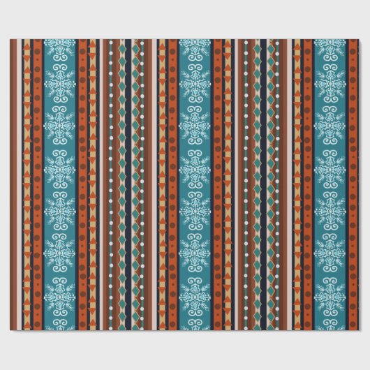 Cozy Winter Pattern Cadeaupapier (Vlak)