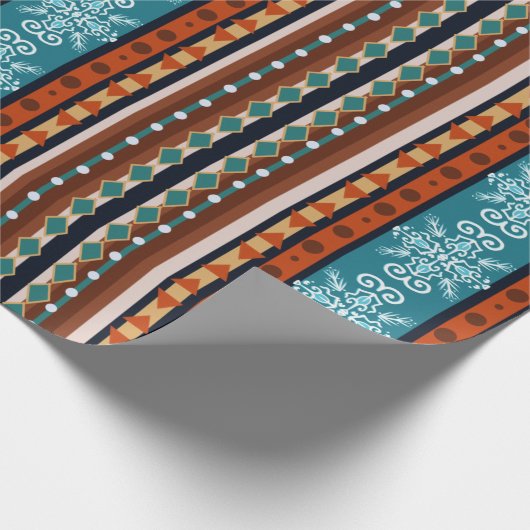 Cozy Winter Pattern Cadeaupapier (Hoek)