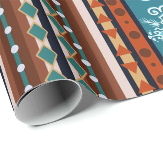 Cozy Winter Pattern Cadeaupapier (Rol Hoek)