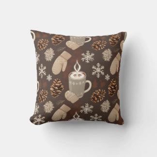 Cozy Winter Pattern-Minimalist Aesthetic Art Kussen