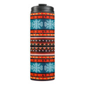 Cozy Winter Pattern Thermosbeker (Voorkant)