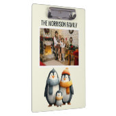 Cozy Winter Penguin Family Klembord (Rechts)
