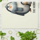 Cozy Winter Penguin Family Theedoek (Gevouwen)