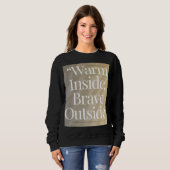 Cozy Winter Quote trui (Voorkant volledig)