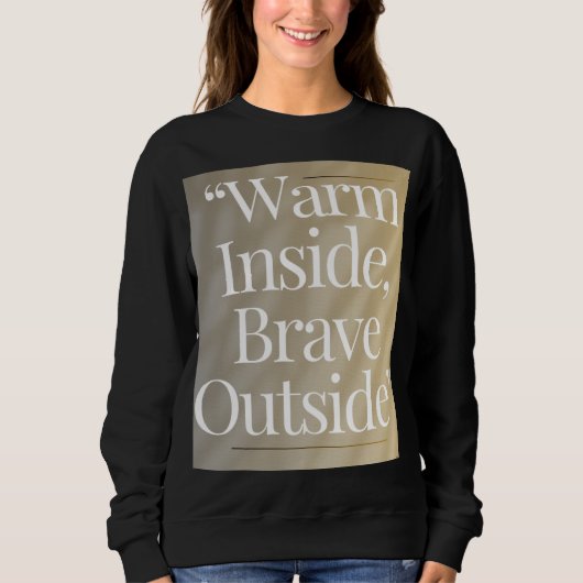 Cozy Winter Quote trui (Voorkant)