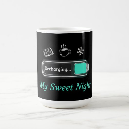 Cozy Winter Recharging Mode | My Sweet Night  Magische Mok (Midden)