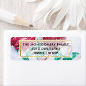 Cozy Winter Scene met Candy Cane Etiket (Insitu)