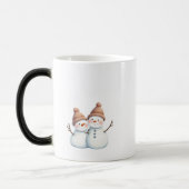 Cozy Winter Sneeuwmannen koffiekop  Magische Mok (Links)