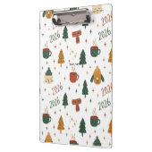 Cozy Winter Vibes 2026 - Cute Puppy and Kitten Chr Klembord (Links)