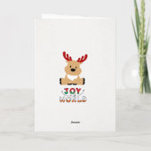 Cozy Winter Village Christmas Card – Warm Holiday  Kaart (Achterkant)