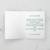 Cozy Winter Village Christmas Card – Warm Holiday  Kaart (Binnen)