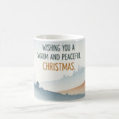 Cozy Winter Village Landscape Christmas Mug Koffiemok (Center)