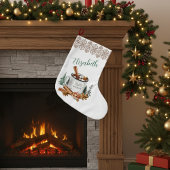 Cozy Winter White Simple Holiday Grote Kerstsok