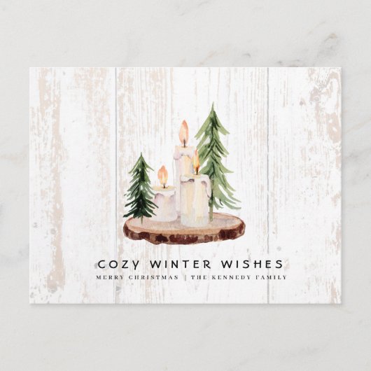 Cozy Winter Wishes | Oosterse looptijden Uitnodiging Briefkaart (Voorkant)