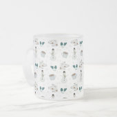 Cozy Winter Wonderland Frosty Mug Matglas Koffiemok (Voorkant links)