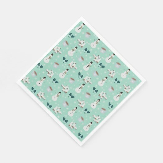 Cozy Winter Wonderland Party Napkins Servet (Hoek)