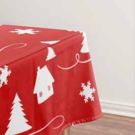 Cozy Winter Wonderland Pattern Holiday Tablecloth Tafelkleed