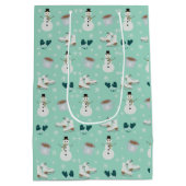 Cozy Winter Wonderland Tree Skirt Medium Cadeauzakje (Achterkant)