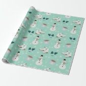 Cozy Winter Wonderland Wrapping Paper Cadeaupapier (Uitgerold)