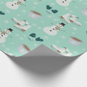 Cozy Winter Wonderland Wrapping Paper Cadeaupapier (Hoek)