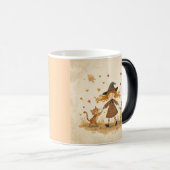 Cozy Witch Coffee Mug Kind_Ones Whimsical Art Magische Mok (Voorkant rechts)