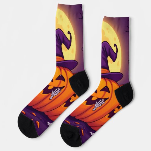 Cozy Witch Coffee Socks – Cute Halloween Magic Sokken (Links)