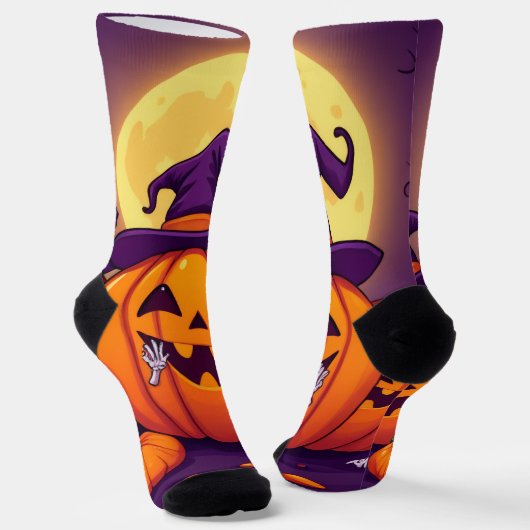 Cozy Witch Coffee Socks – Cute Halloween Magic Sokken (Gebogen)