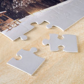 Cozy Wood Cabin in Forest Legpuzzel (Zijkant)