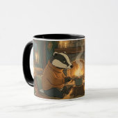 Cozy Woodland Campfire Animals Coffee Mug Mok (Voorkant links)