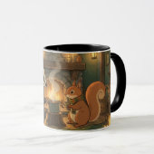 Cozy Woodland Campfire Animals Coffee Mug Mok (Voorkant rechts)