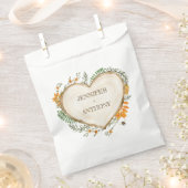 Cozy Woodland Cotvoordcore Wooden Heart Wedding Bedankzakje (Geknipt)
