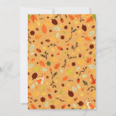 Cozy Woodland Critters Forest Verjaardag Uitnodigi Kaart (Achterkant)