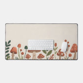 Cozy Woodland Mushrooms Bureaumat (Keyboard & Muis)