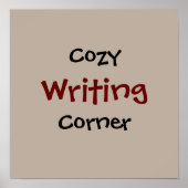 Cozy Writing Corner Poster (Voorkant)