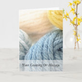 Cozy Yaran Kaart (Gele Bloem)