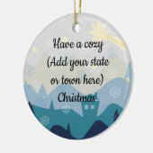 Cozy Your State of Town Kerstwishes Ornament (Links)