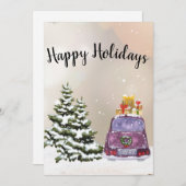 CozyBun  Feestdagenkaart (Voorkant / Achterkant)