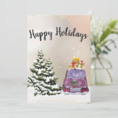 CozyBun  Feestdagenkaart (Staand voorkant)