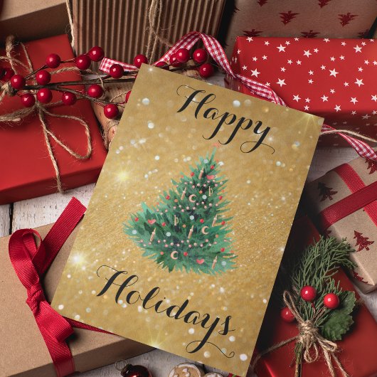 CozyBun Schittering Feestdagenkaart