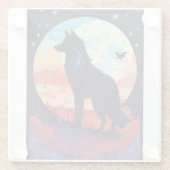 CozyDream Kussen Glazen Onderzetter (Achterkant)